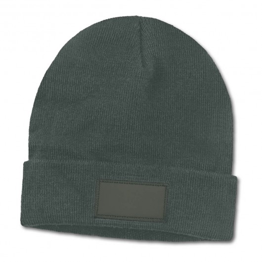 Dark Grey Himalayas Badged Beanies